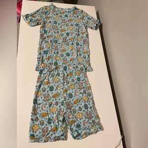 Charlie’s Project Easter Space Bunnies Bamboo PJ Set Size 7/8